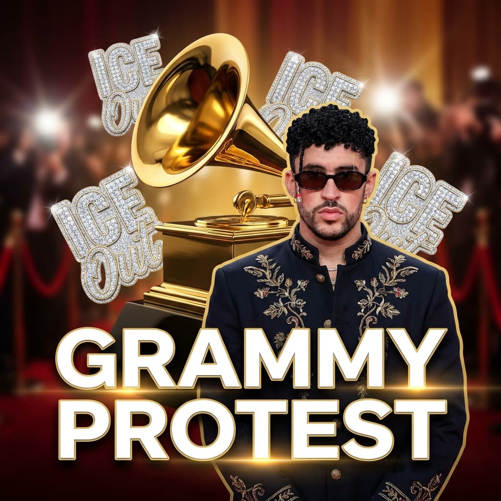 'ICE Out' Protest: Artists Wear Bold Statement Pins at Grammy Awards