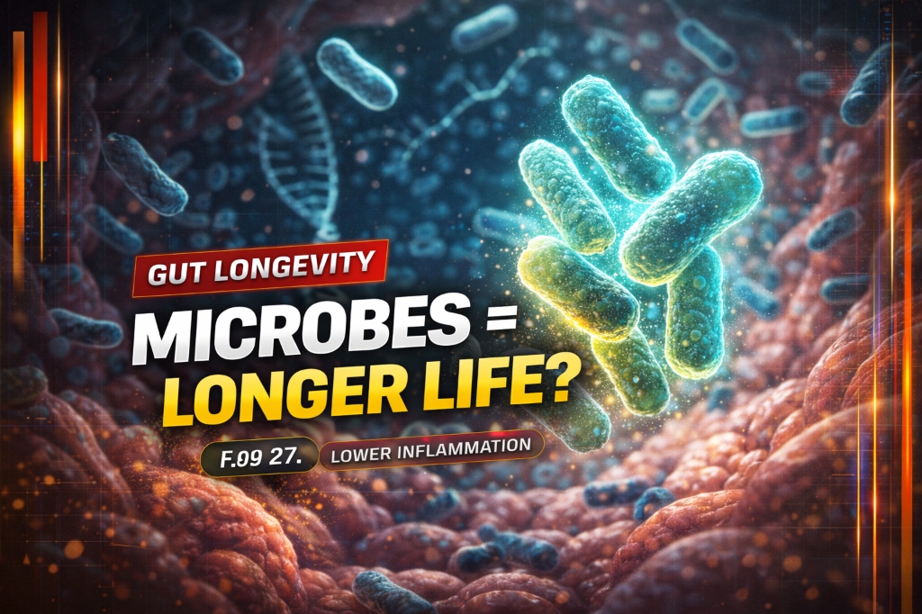 The Gut-Longevity Link: How Microbes Produce Life-Extending Compounds